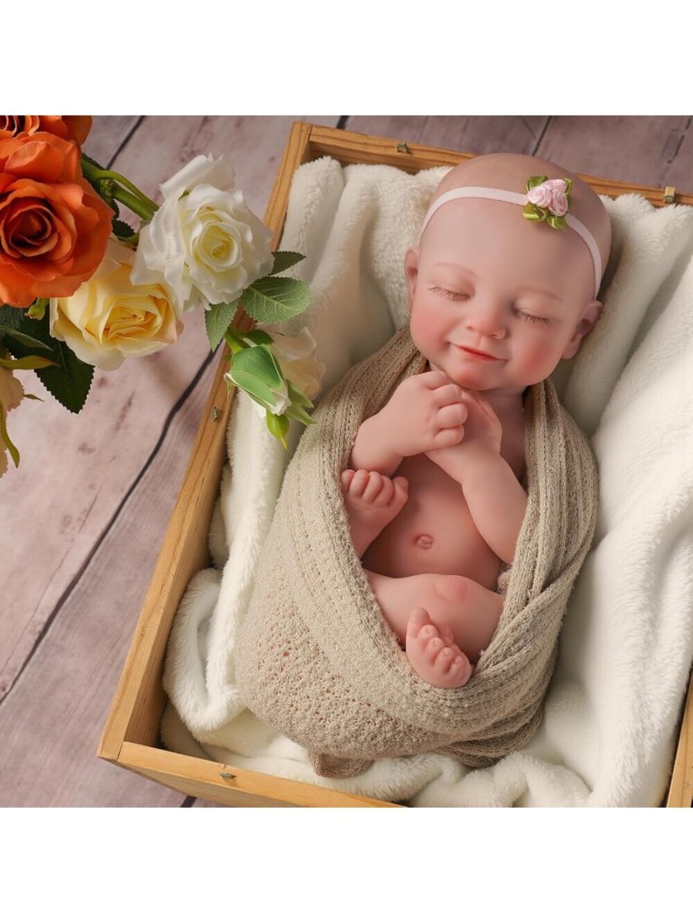16Weight 4 lb Girl Full Platinum Silicone Reborn Baby Newborn Baby Doll For Kids